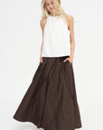 A-Line Skirt, Marrone