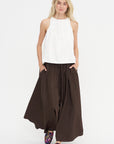 A-Line Skirt, Marrone