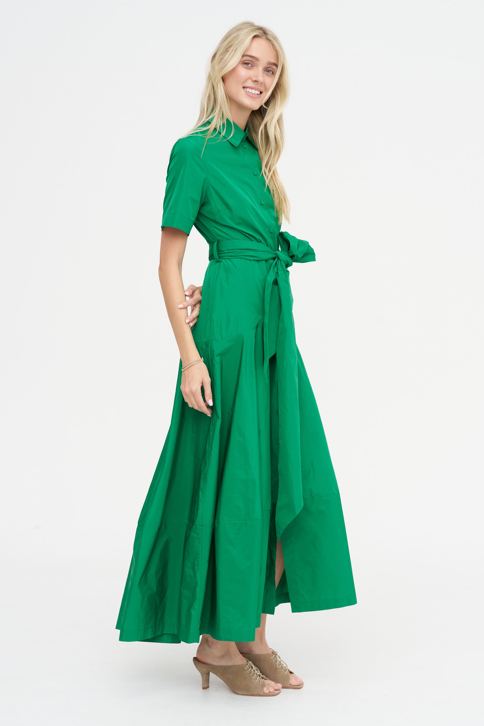 Taffeta Chemisier, Verde