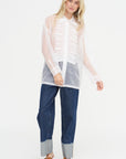 Organdie Shirt, Bianco