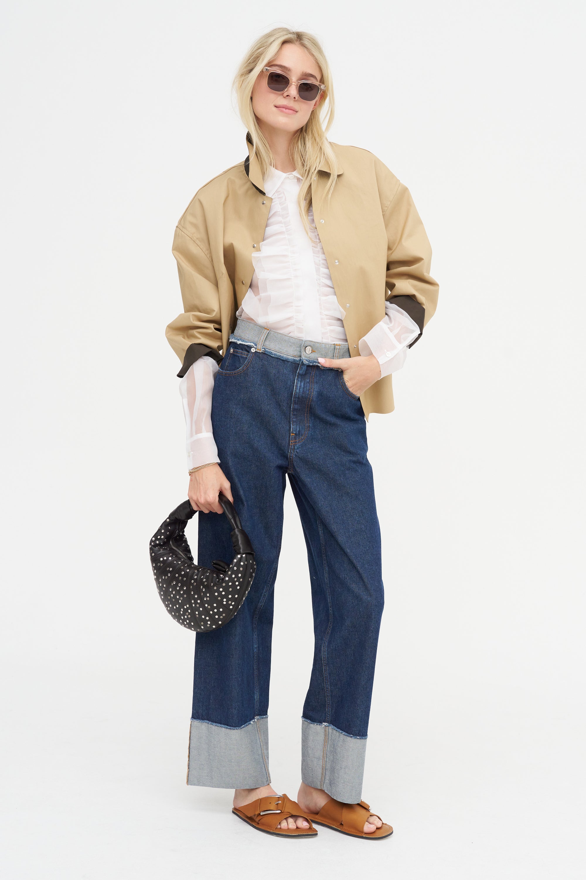 Organdie Shirt, Bianco