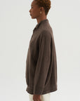 Airy Merino Wool Cardigan, Brown