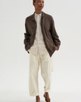 Airy Merino Wool Cardigan, Brown