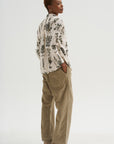 Relax Herbal Print Shirt, Ivory