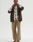 Relax Herbal Print Shirt, Ivory
