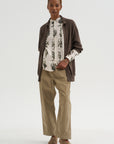Relax Herbal Print Shirt, Ivory