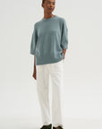 Brushed Cotton Baker Pants, White