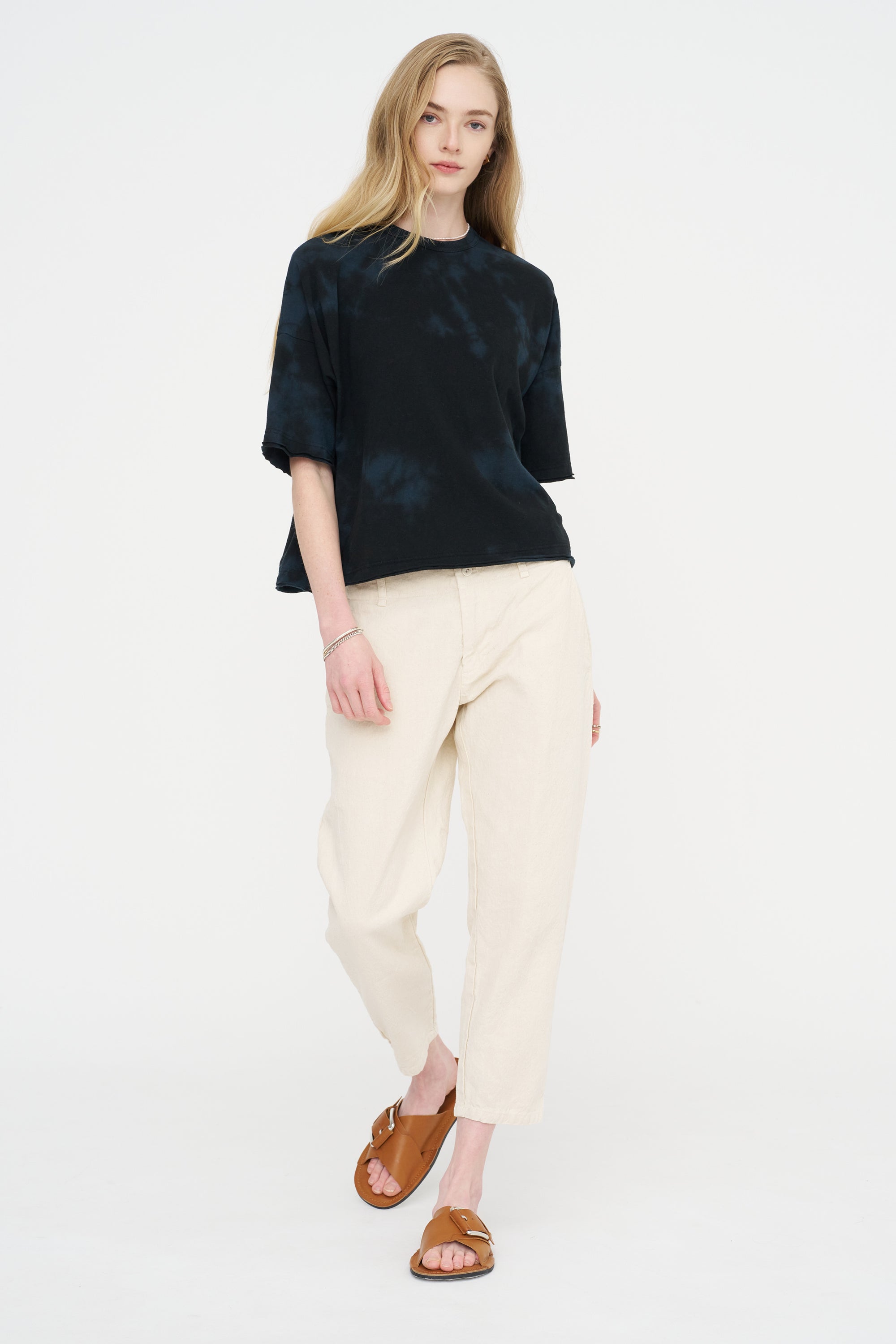 Antique Dye Recycle T-Shirt, Black