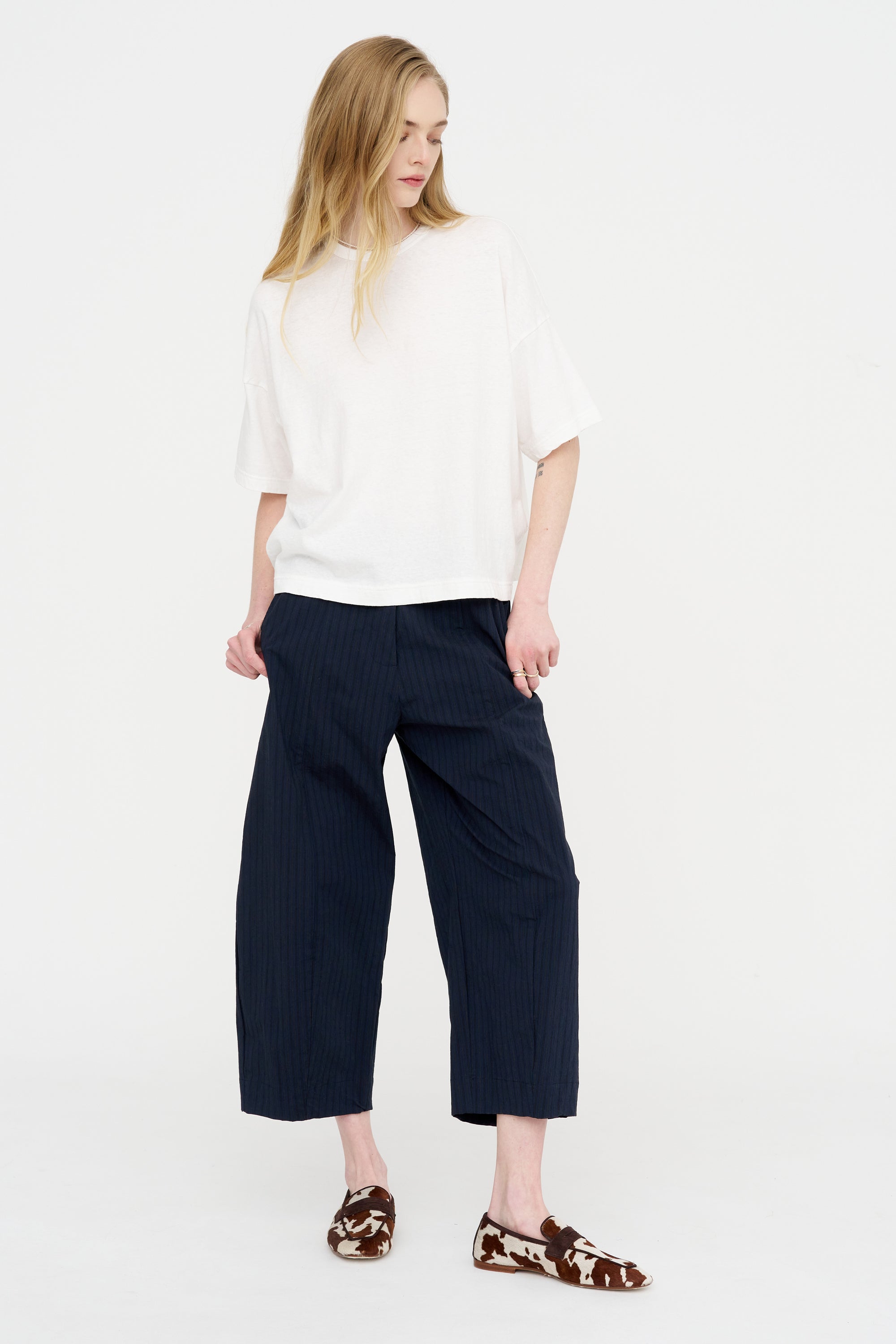 Recycled Jersey Oversize T-Shirt, White