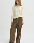 Crewneck Pullover Airy Merino, Ivory
