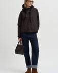 Reversible Short Jacket, Brown