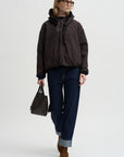 Reversible Short Jacket, Brown