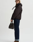 Reversible Short Jacket, Brown