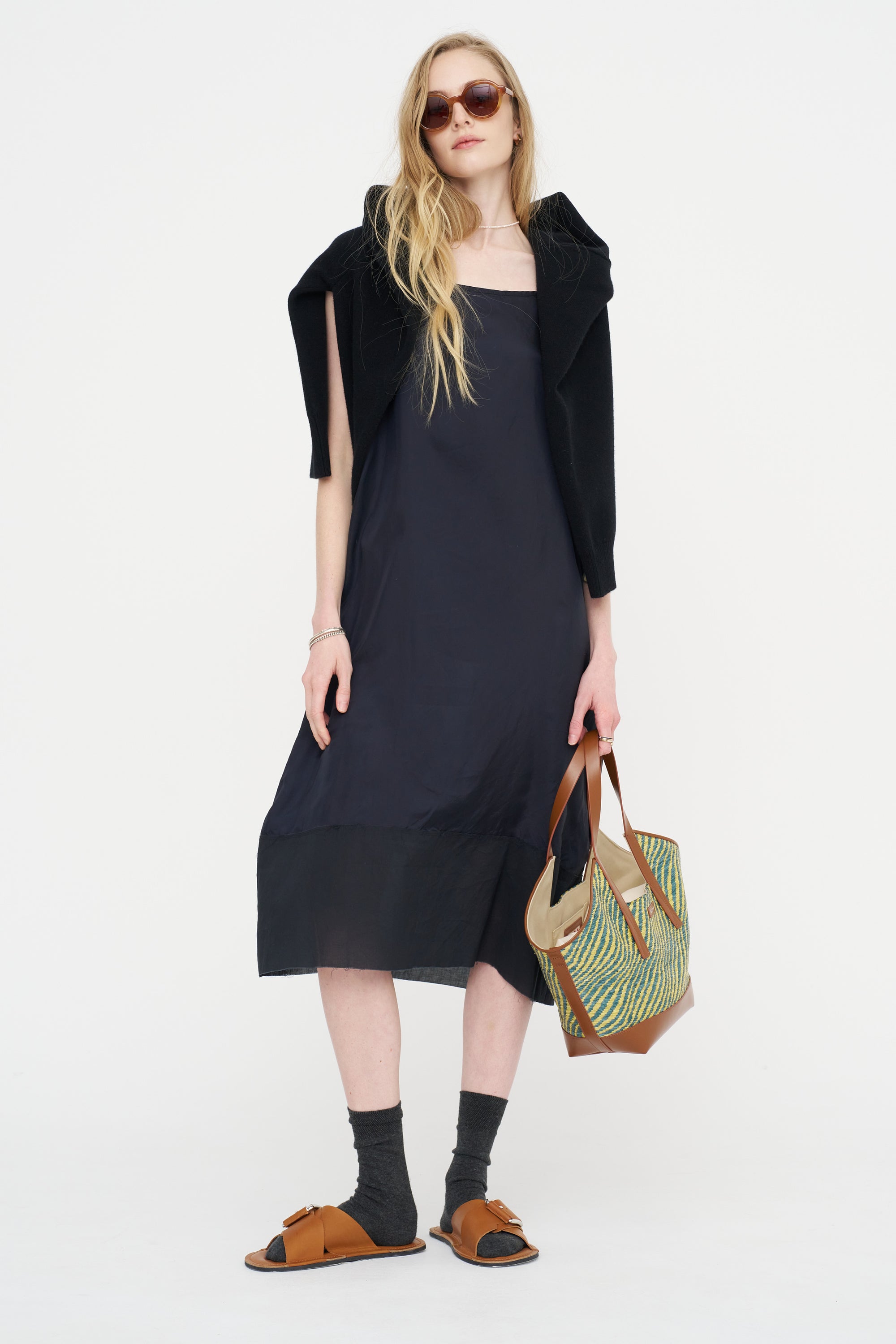 Bemberg Cupro Underdress, Navy