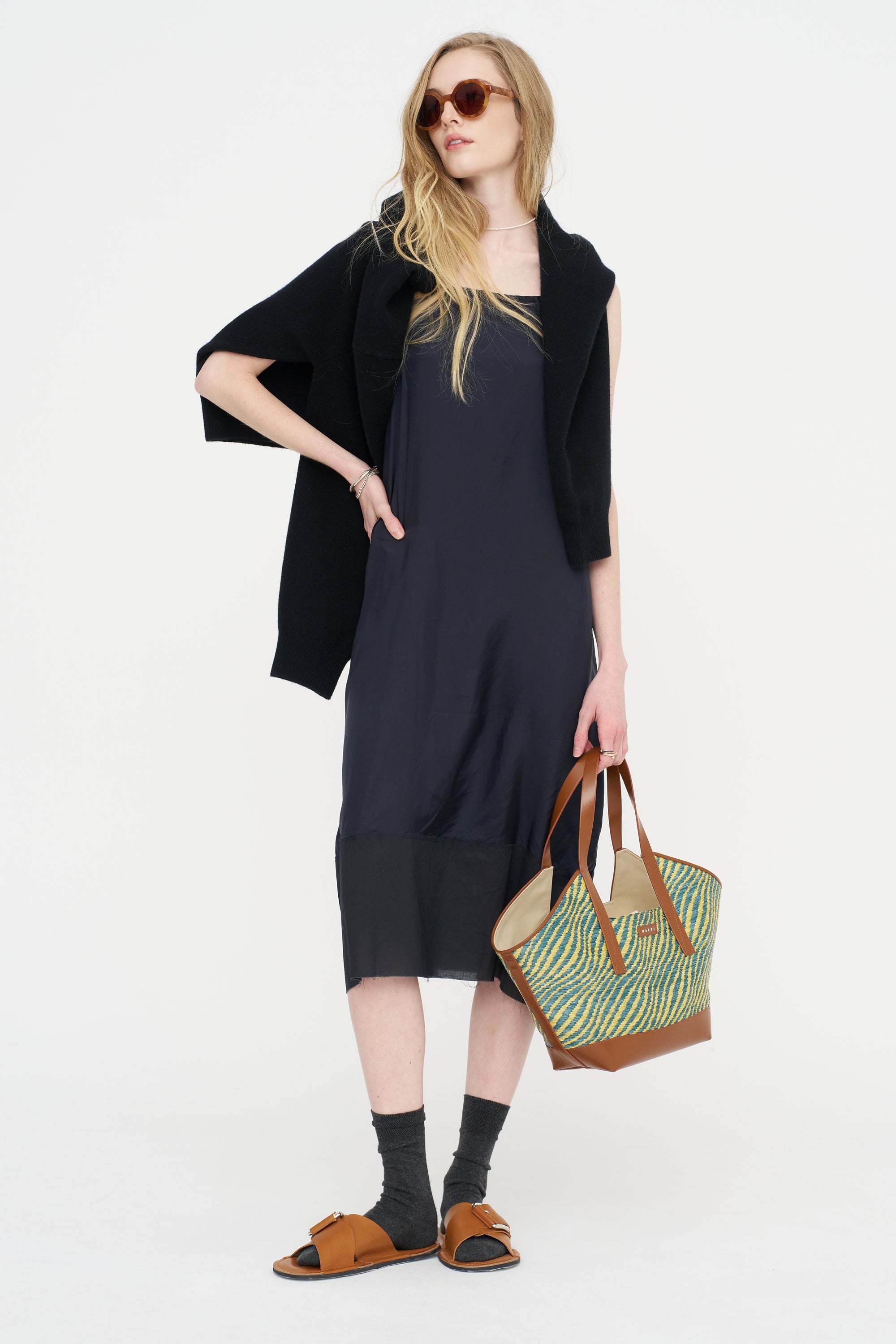 Bemberg Cupro Underdress, Navy