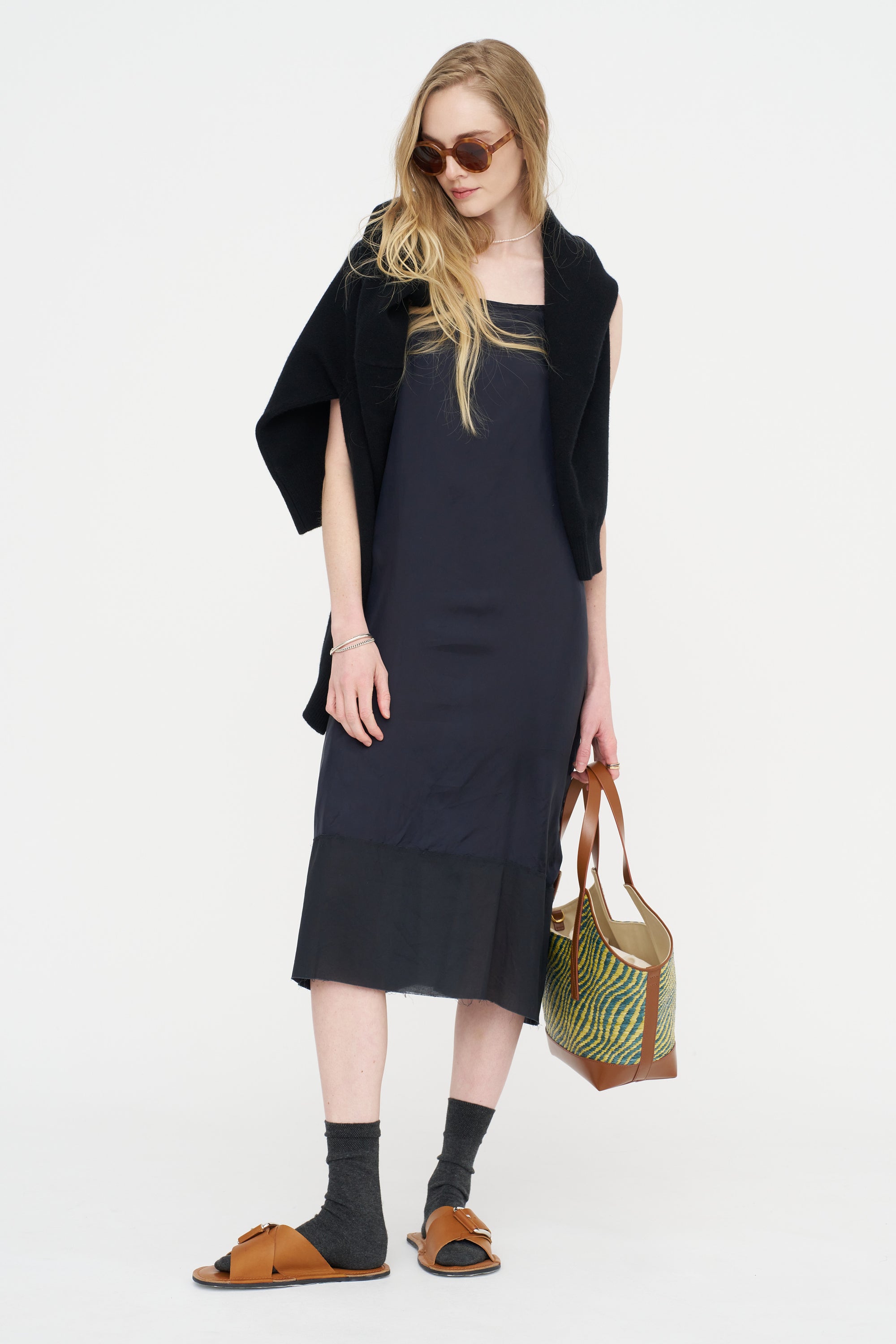 Bemberg Cupro Underdress, Navy