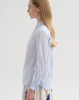 Washed Cotton Crinkle Classic Shirt, Saxe Blue