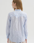Washed Cotton Crinkle Classic Shirt, Saxe Blue