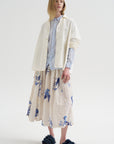 Washed Cotton Crinkle Classic Shirt, Saxe Blue