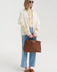 Silk Crepe Bundle Dye Blouse, Ivory