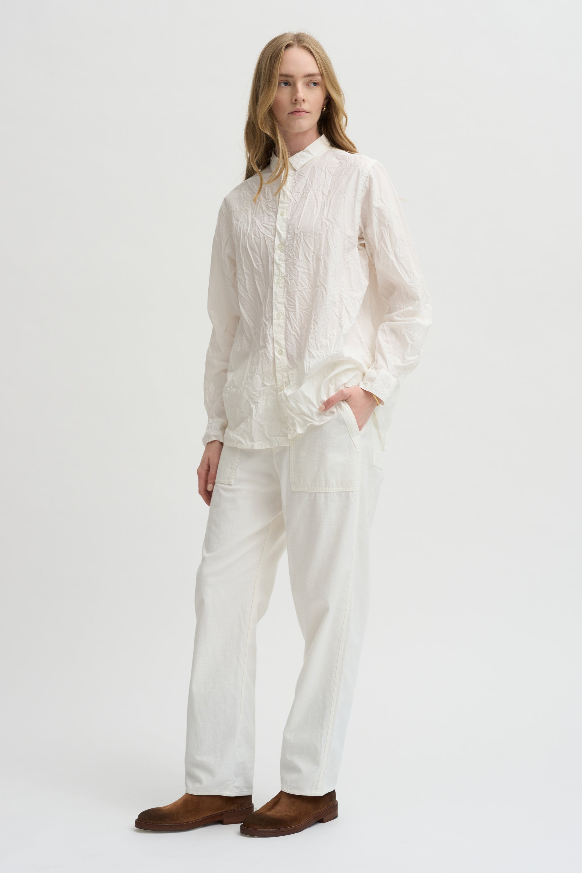 Standard Shirt Cotton Typewriter, White