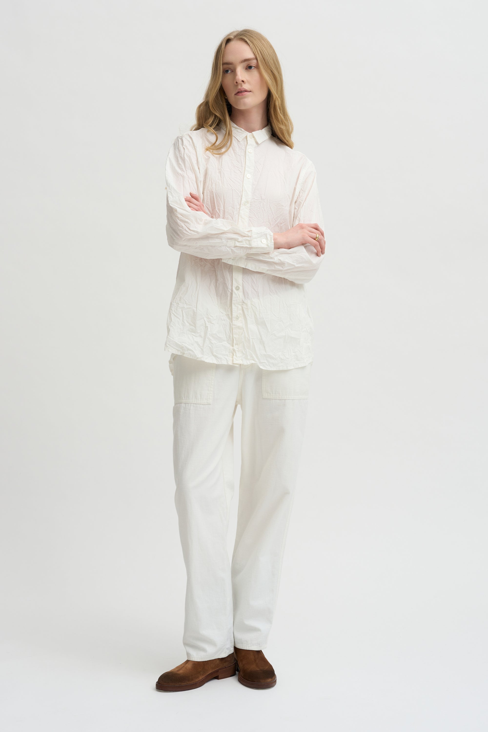 Standard Shirt Cotton Typewriter, White