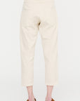 Linen Cotton Soft Twill Pants, Ivory