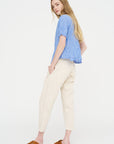 Linen Cotton Soft Twill Pants, Ivory