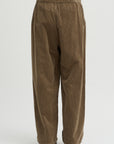 Wide Pants Washed Corduroy, Beige