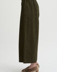 Wide Pants Organic Cotton Linen, Khaki