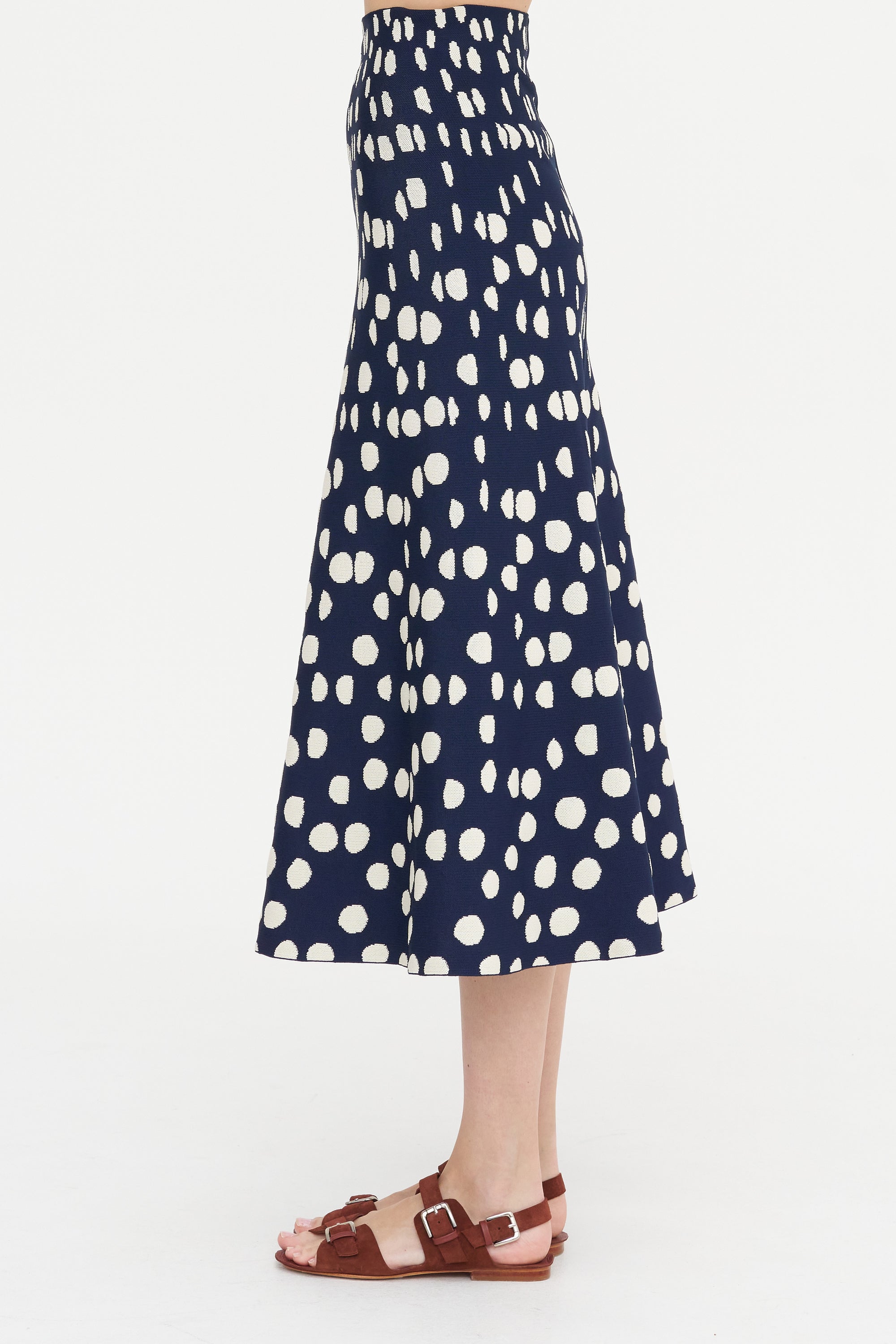 Villa Skirt, Indigo &amp; Off-White