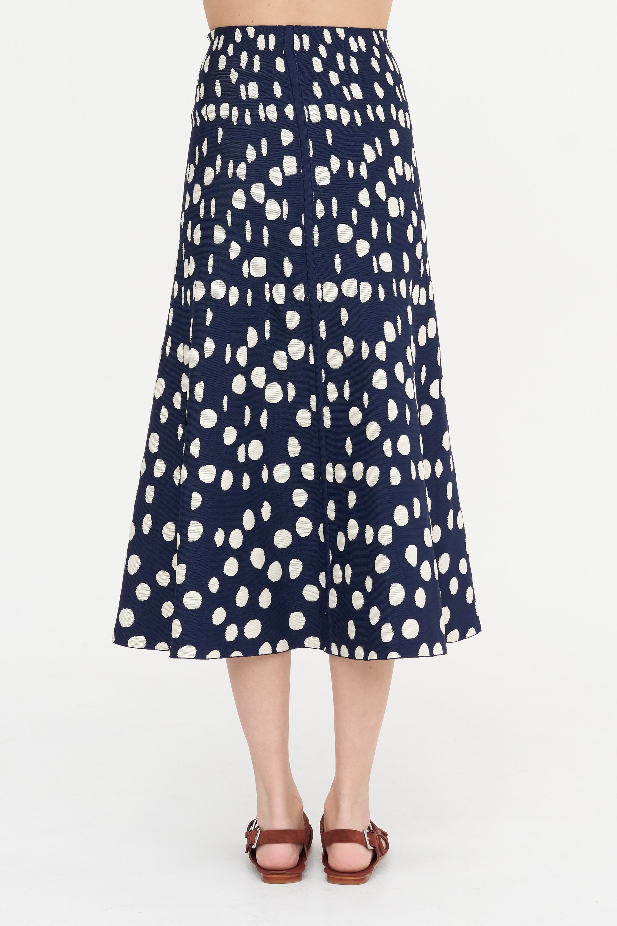 Villa Skirt, Indigo &amp; Off-White