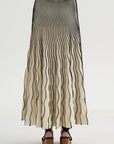 Glowline Skirt, Off-White & Black