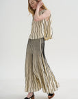 Glowline Skirt, Off-White & Black