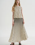 Glowline Skirt, Off-White & Black