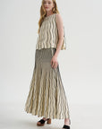 Glowline Skirt, Off-White & Black