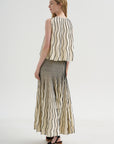 Glowline Skirt, Off-White & Black