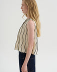 Aerial Top, Off-White & Black