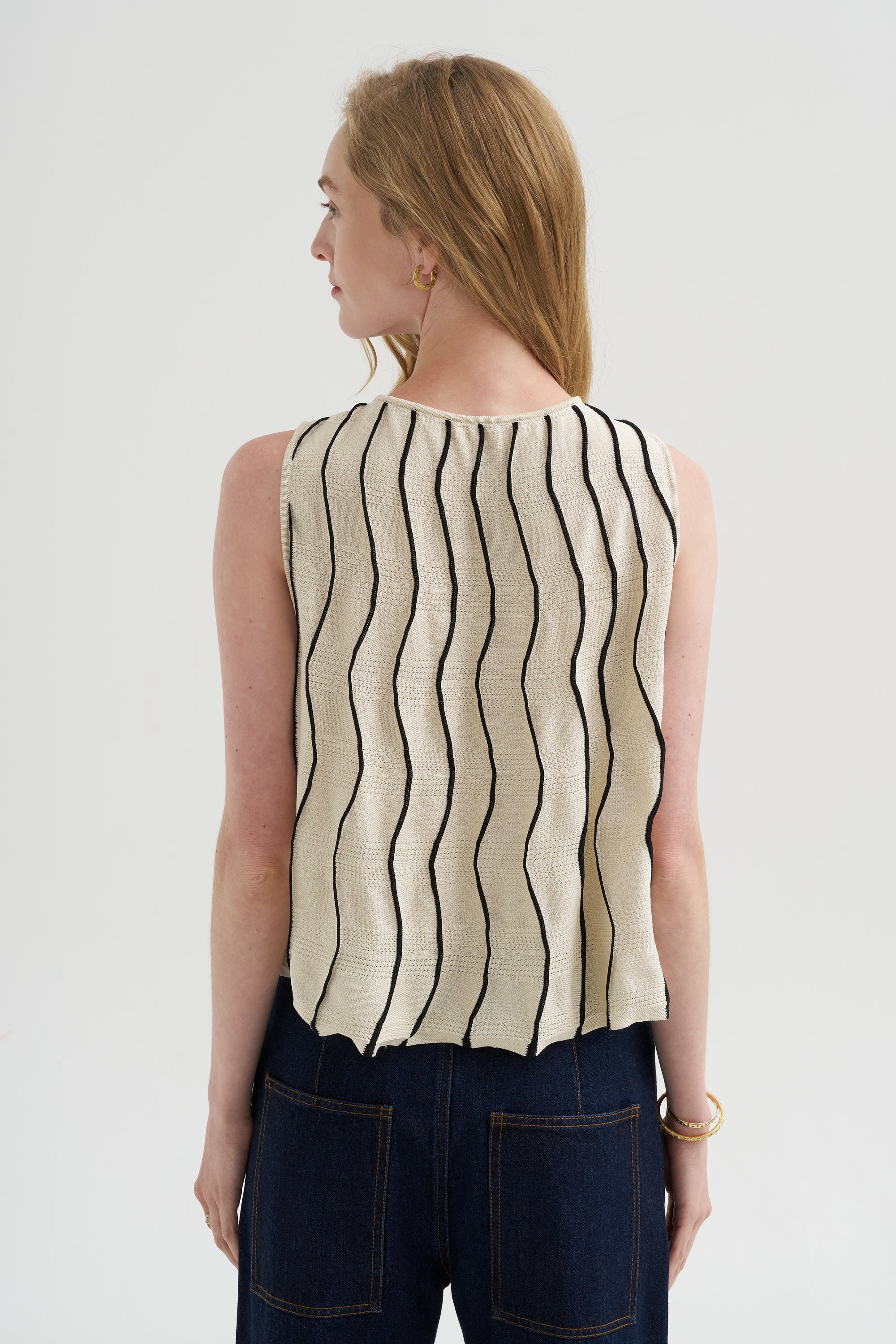Aerial Top, Off-White &amp; Black