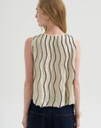 Aerial Top, Off-White & Black