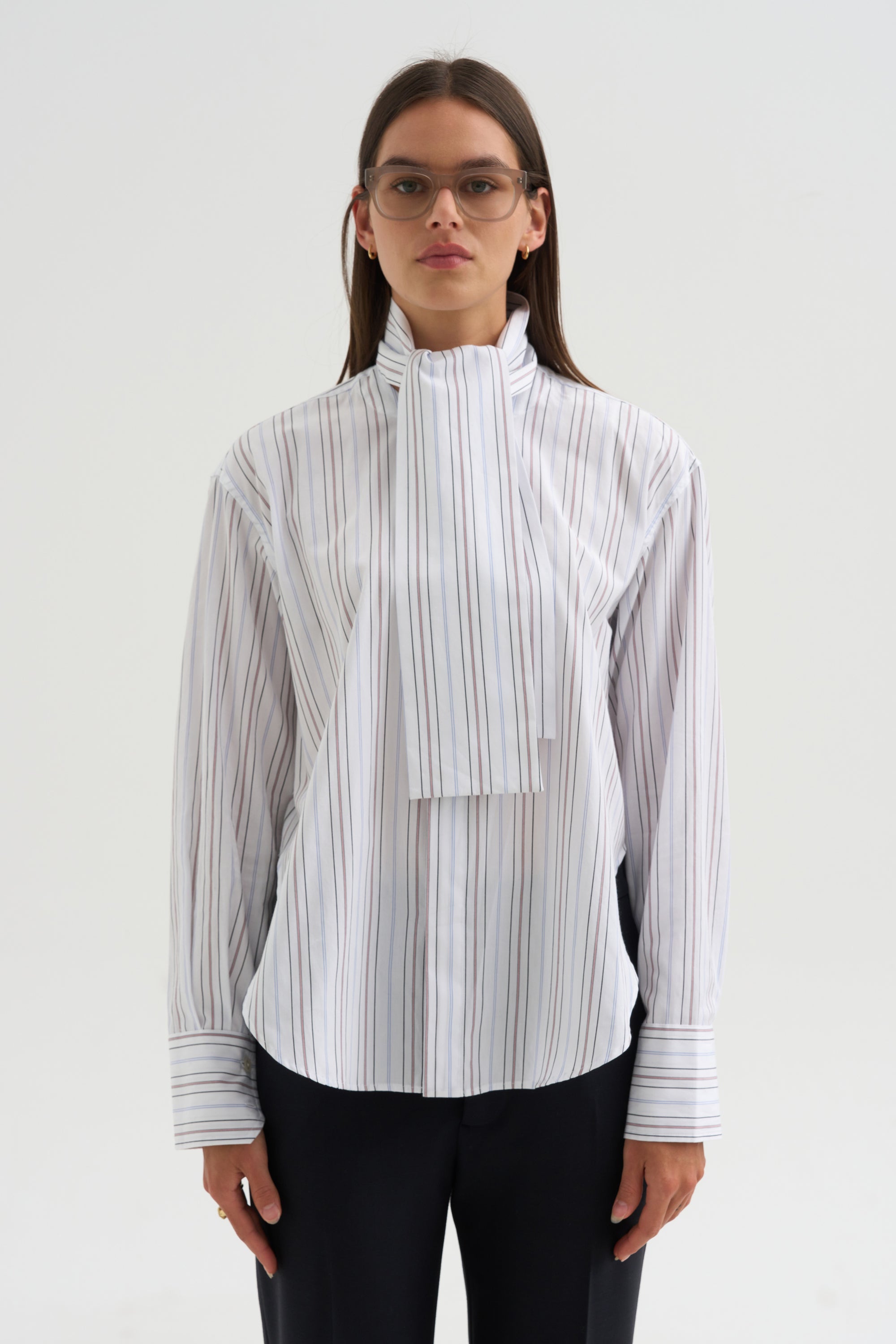 Long Sleeve Shirt, Black Stripe