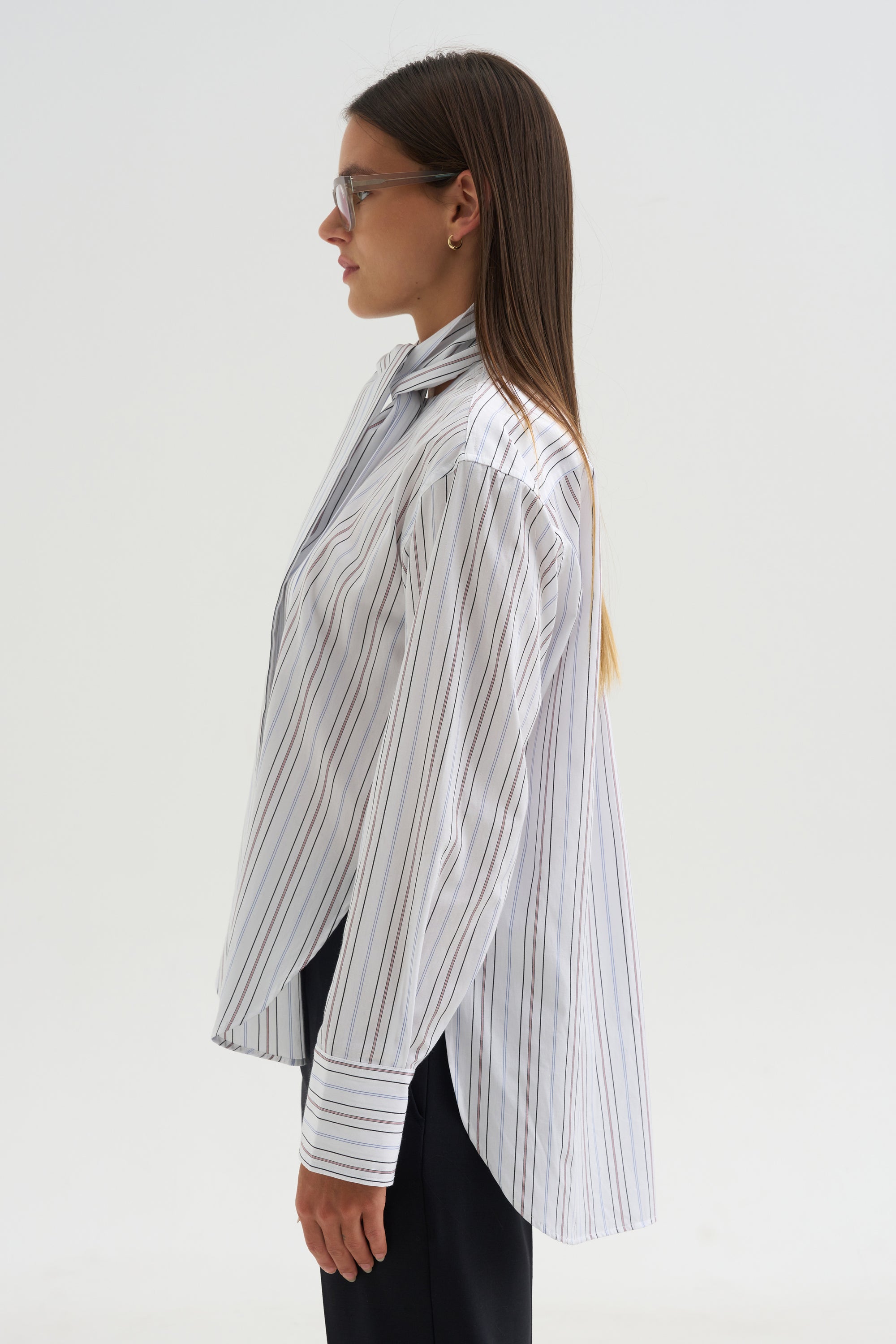 Long Sleeve Shirt, Black Stripe