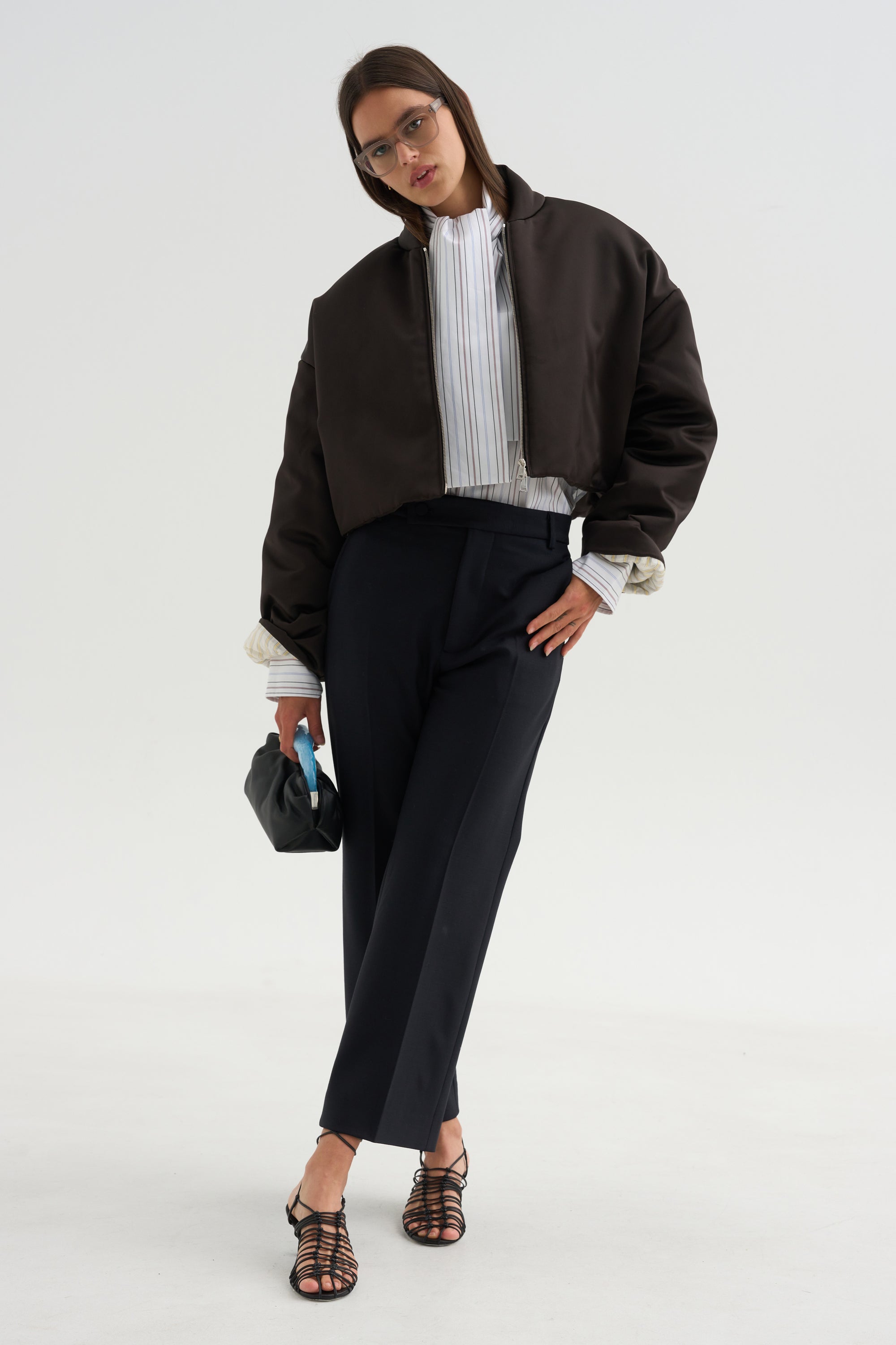 Long Sleeve Shirt, Black Stripe
