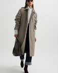 Check Coat, Black & Cream