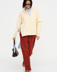 Relaxed Fit Sweatshirt, Straw