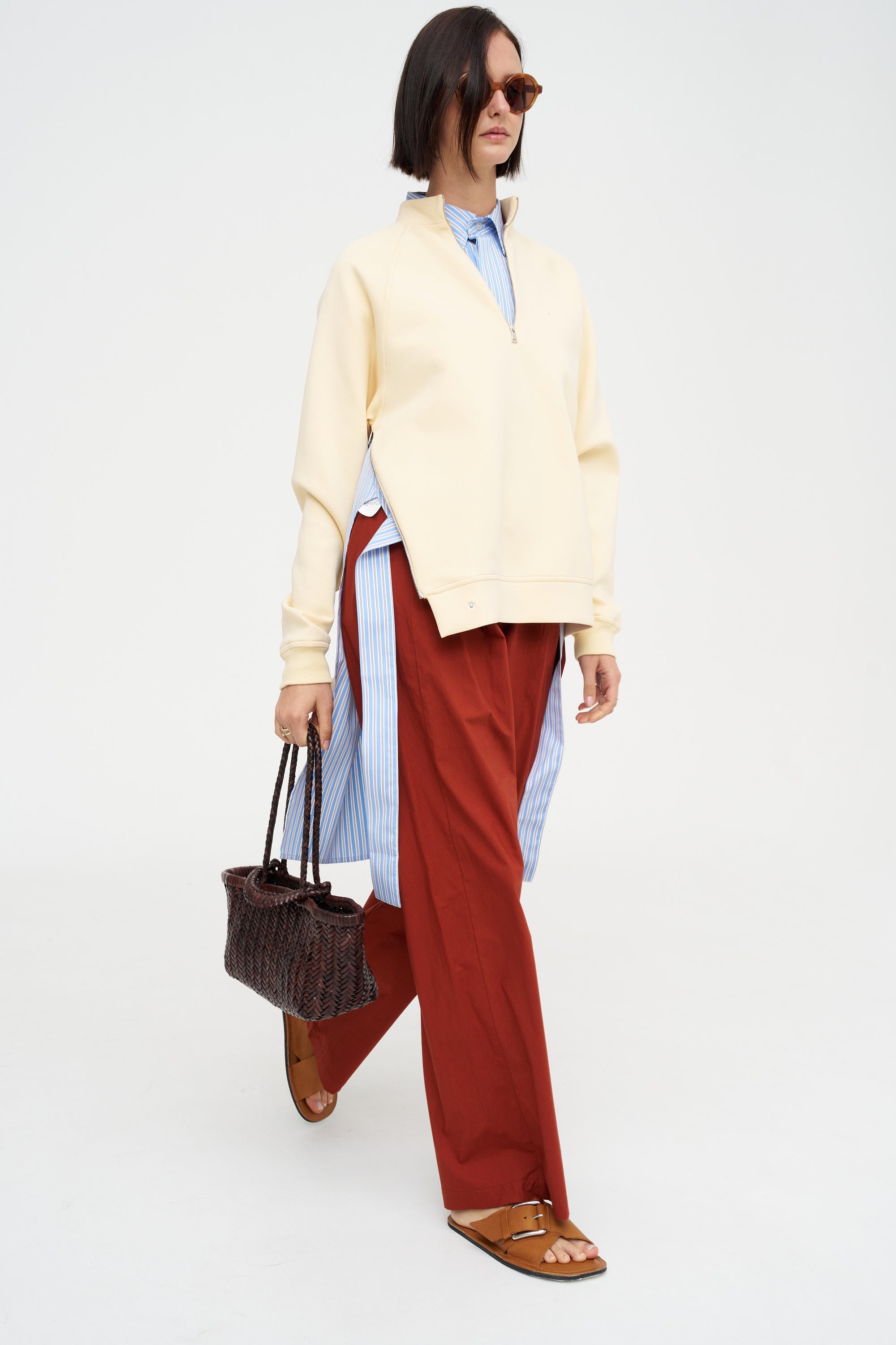 Relaxed Fit Sweatshirt, Straw