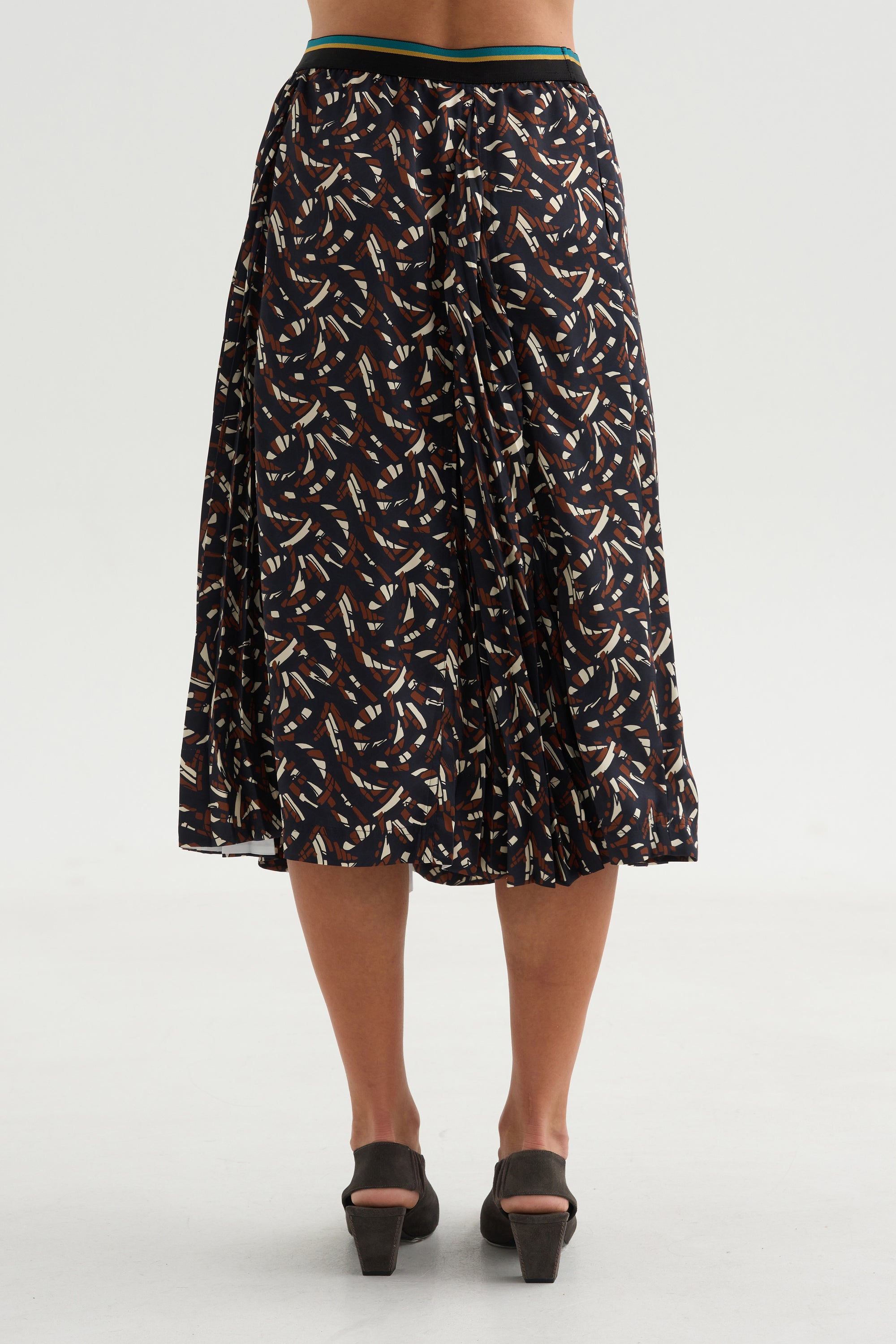 Pleated Skirt, Brown