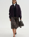 Pleated Skirt, Brown