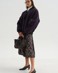 Pleated Skirt, Brown
