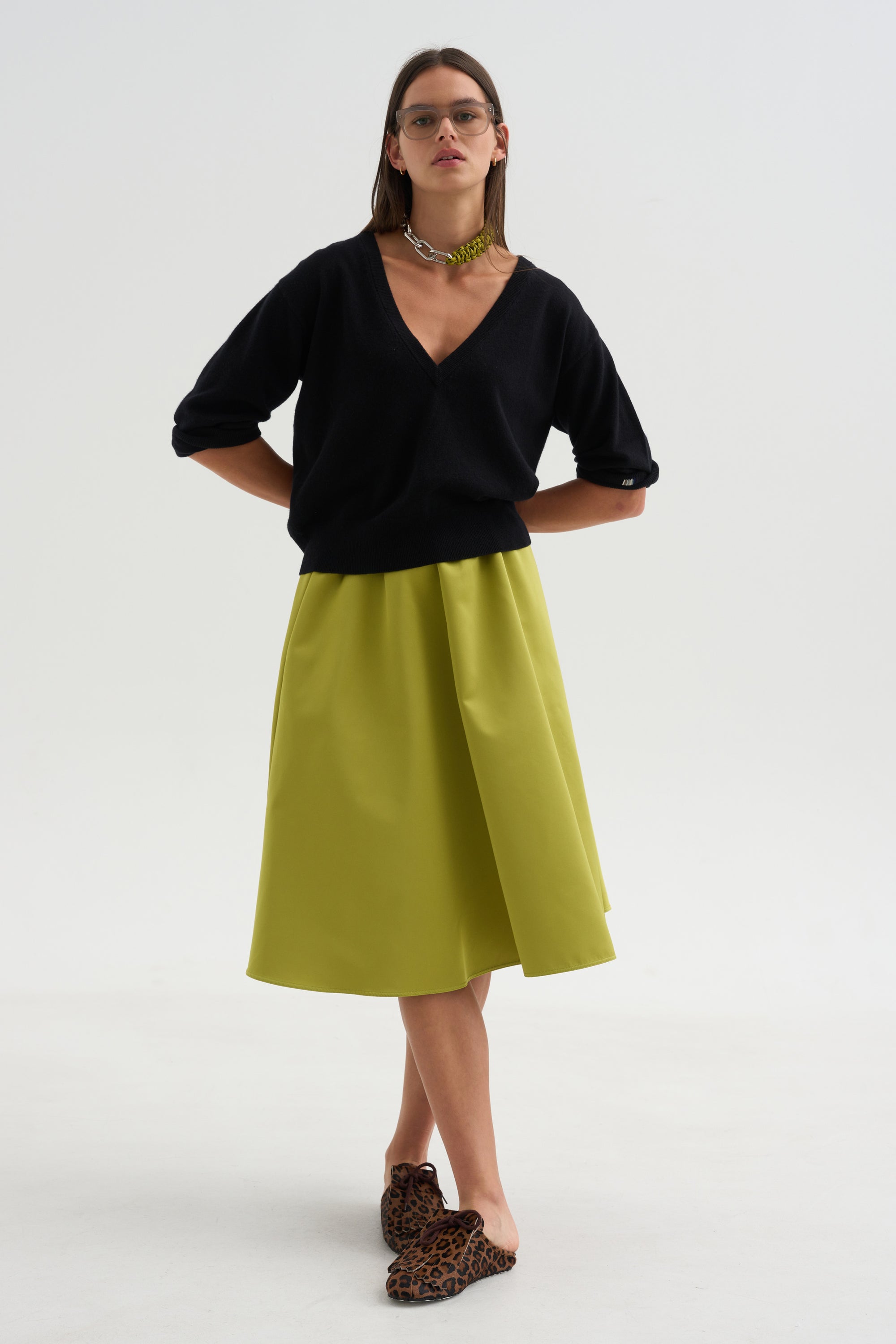 A-Line Skirt, Citron
